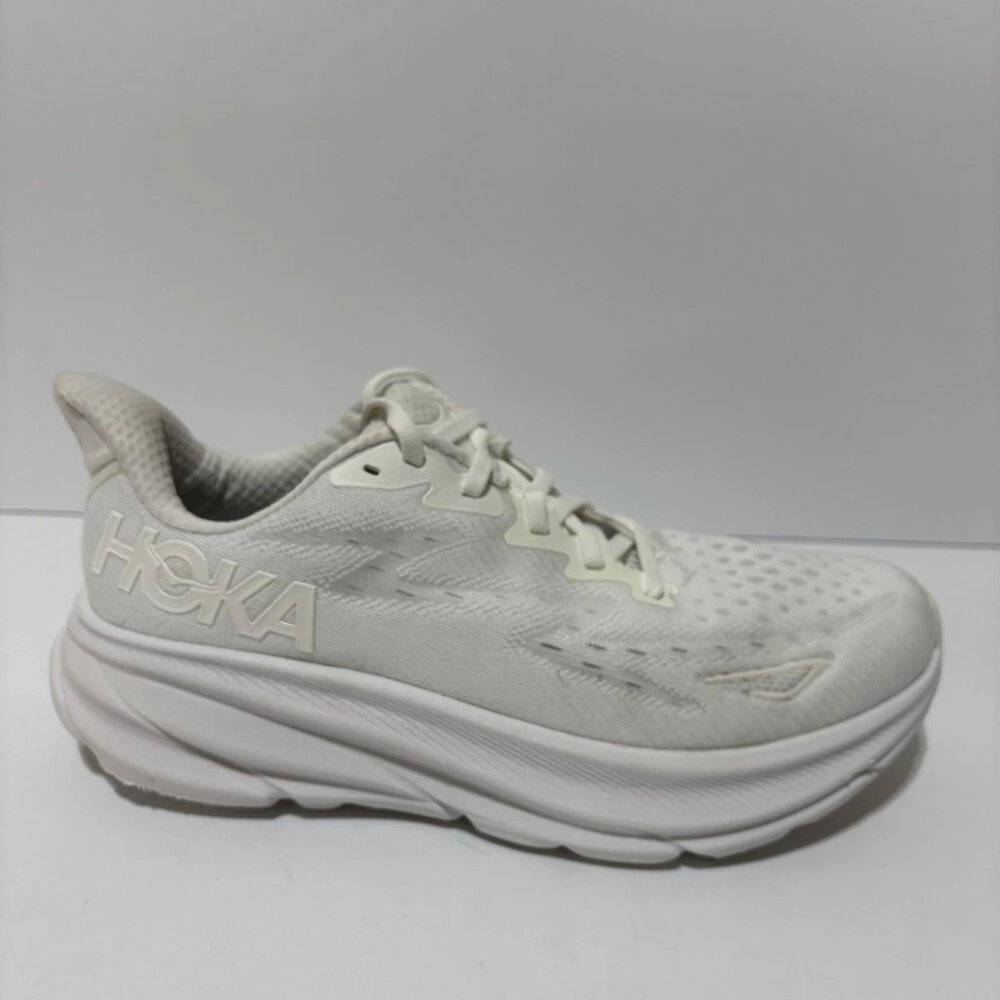 Hoka One One Women's All-White Athletic Running Shoes